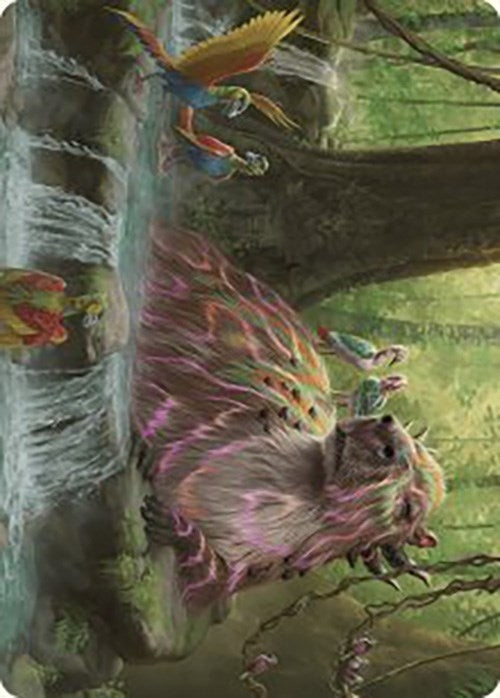 Image for Basking Capybara Art Card (22) (The Lost Caverns of Ixalan) - Magic: The Gathering