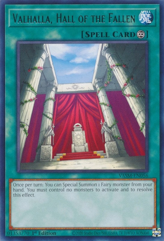 Image for Valhalla, Hall of the Fallen (VASM-EN056) (VASM) - YuGiOh