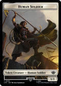 Image for Human Soldier (0015) // Food (0023) Double-Sided Token (Surge Foil) (15 // 23) (Universes Beyond: The Lord of the Rings: Tales of Middle-earth) - Magic: The Gathering