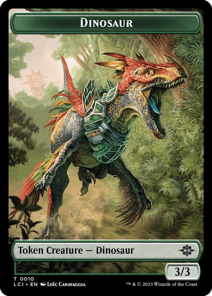Image for Dinosaur Token (0010) (10) (The Lost Caverns of Ixalan) - Magic: The Gathering