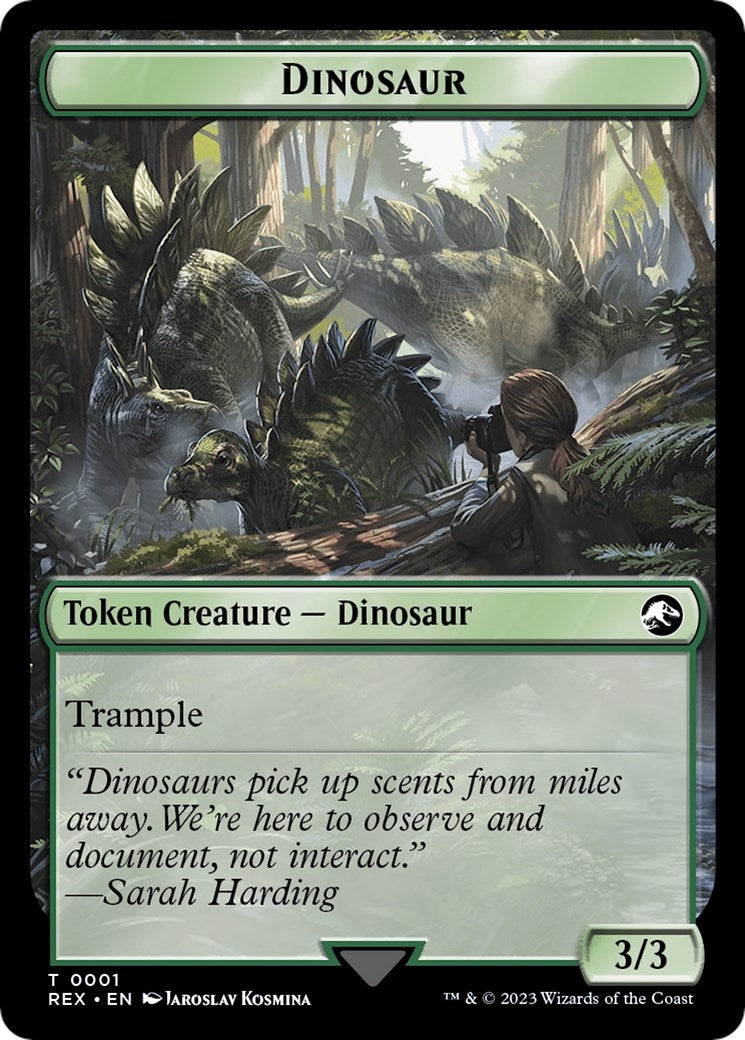 Image for Dinosaur Token (1) (Universes Beyond: Jurassic World Collection) - Magic: The Gathering