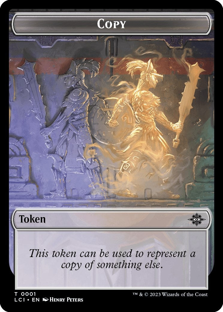 Image for Copy // Dinosaur (0009) Double-Sided Token (1 // 9) (The Lost Caverns of Ixalan) - Magic: The Gathering