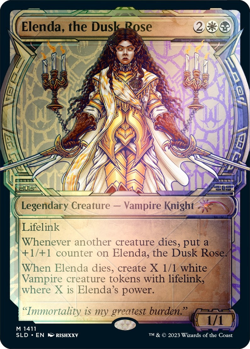 Image for Elenda, the Dusk Rose (Rainbow Foil) (1411) (Secret Lair Drop Series) - Magic: The Gathering
