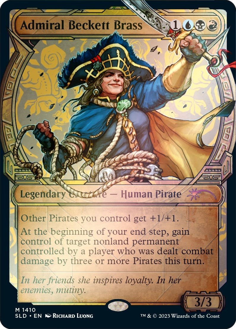 Image for Admiral Beckett Brass (Rainbow Foil) (1410) (Secret Lair Drop Series) - Magic: The Gathering