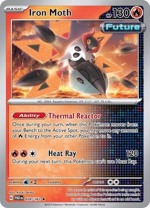 Image for Iron Moth - 028/182 (Cosmos Holo) (028/182) (MCAP) - Pokemon