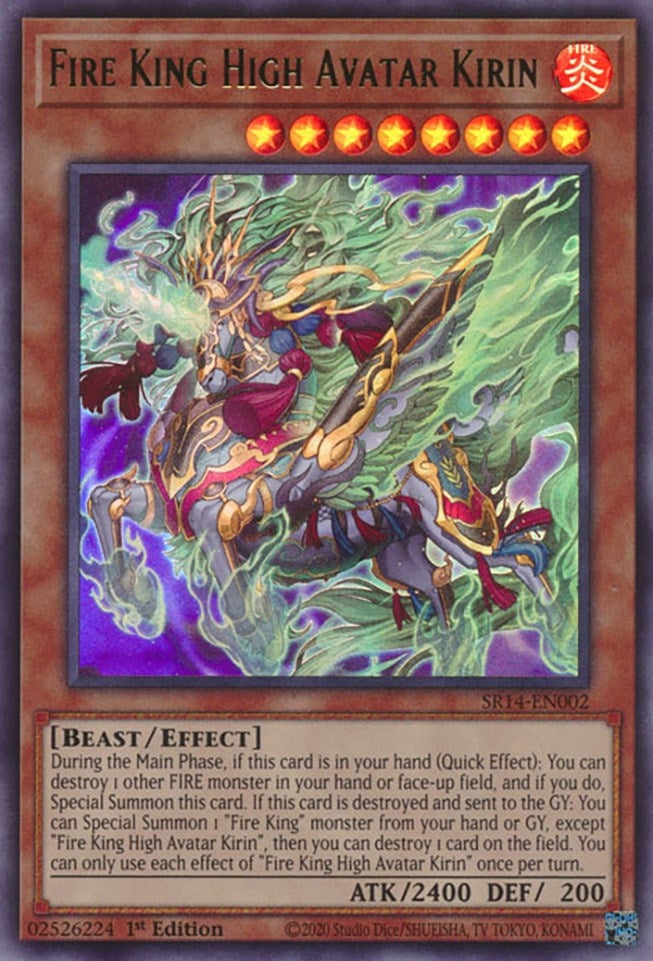 Image for Fire King High Avatar Kirin (SR14-EN002) (SR14) - YuGiOh
