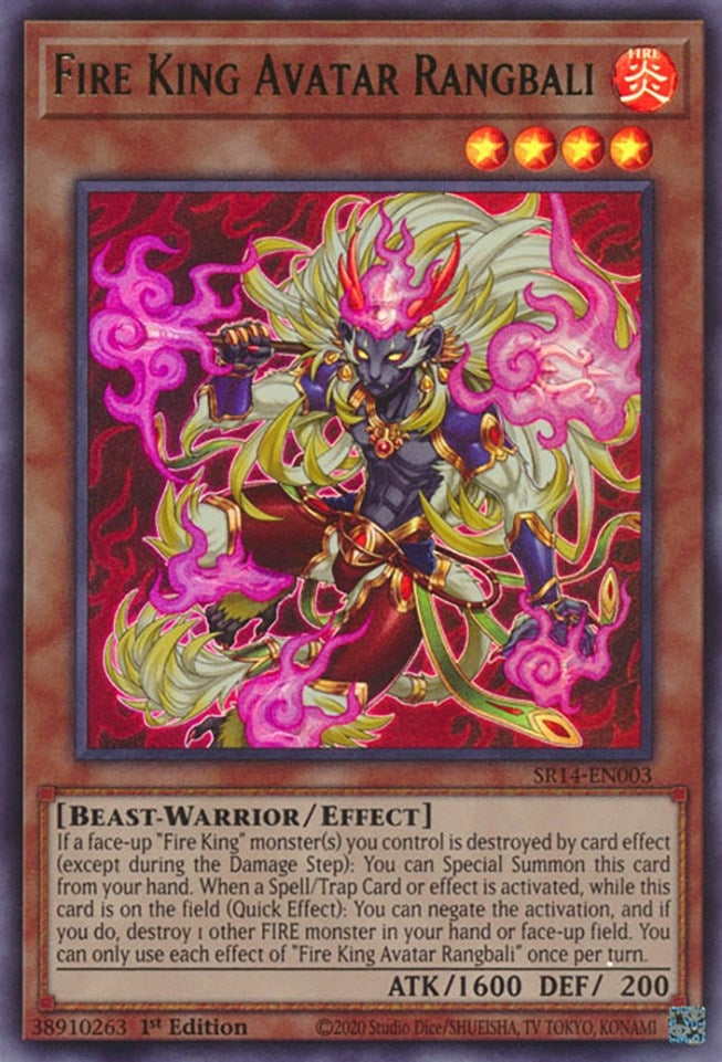Image for Fire King Avatar Rangbali (SR14-EN003) (SR14) - YuGiOh