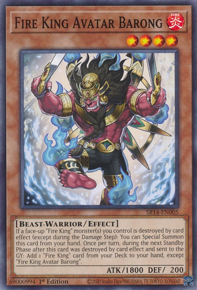 Image for Fire King Avatar Barong (SR14-EN005) (SR14) - YuGiOh