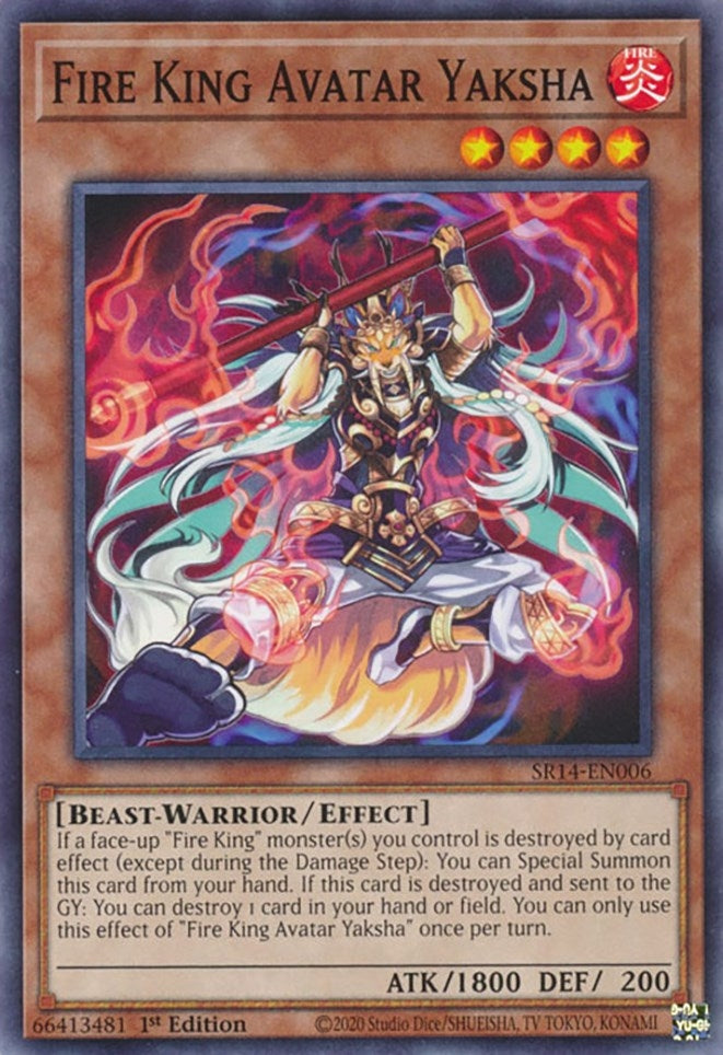 Image for Fire King Avatar Yaksha (SR14-EN006) (SR14) - YuGiOh