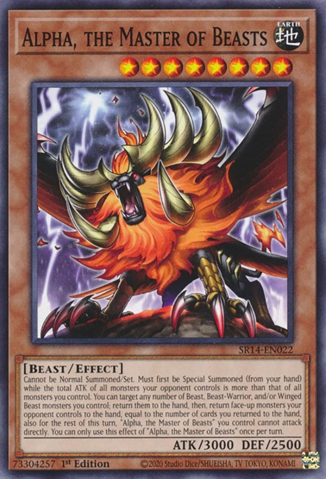Image for Alpha, the Master of Beasts (SR14-EN022) (SR14) - YuGiOh
