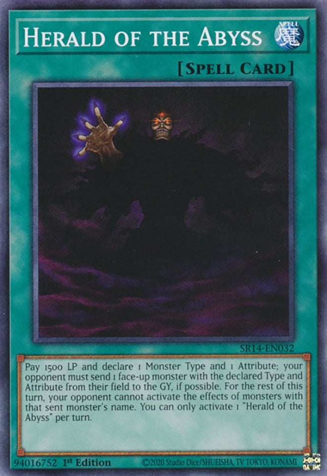 Image for Herald of the Abyss (SR14-EN032) (SR14) - YuGiOh