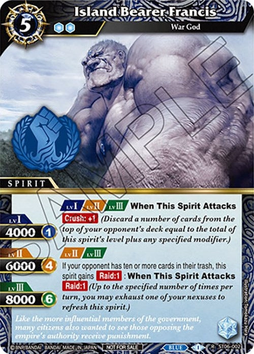 Image for Island Bearer Francis (Event Pack Vol. 3) (ST06-002) (Launch & Event Promos) - Battle Spirits Saga