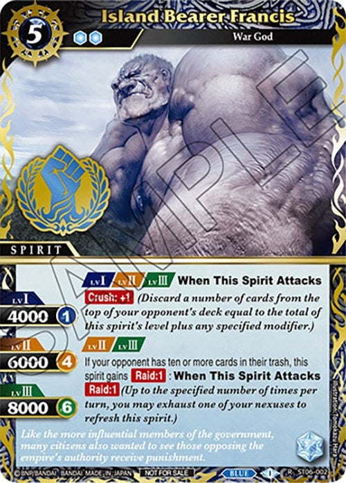 Island Bearer Francis (Finalist Card Set Vol. 3) (ST06-002) (Launch & Event Promos)