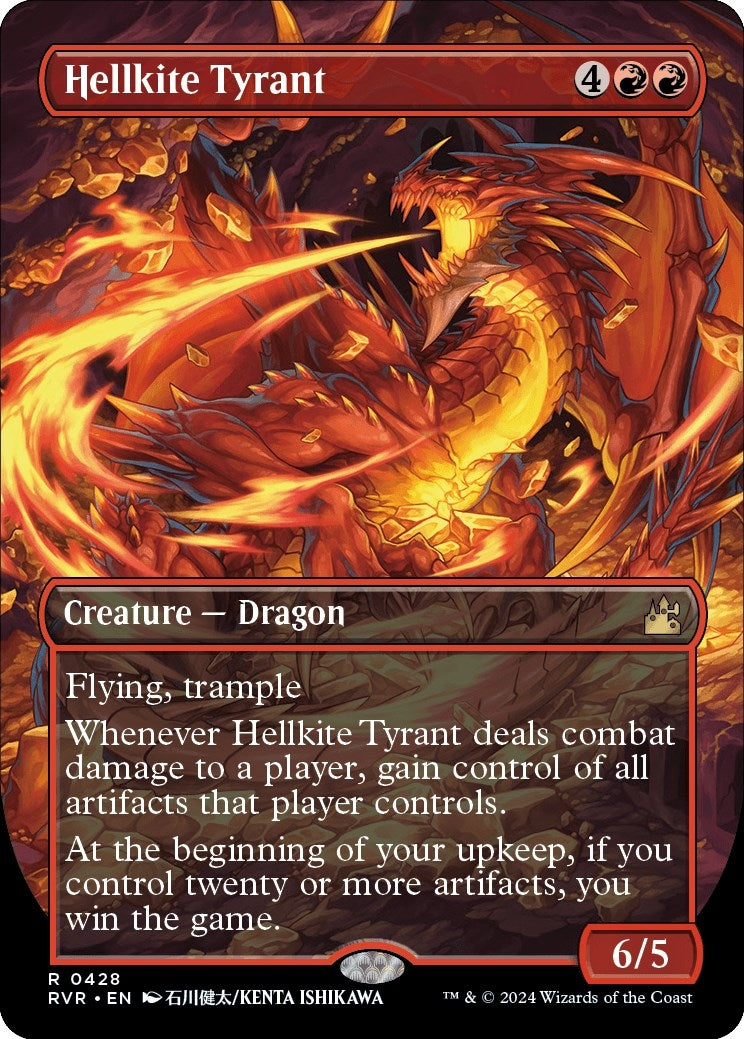 Image for Hellkite Tyrant (Anime Borderless) (428) (Ravnica Remastered) - Magic: The Gathering