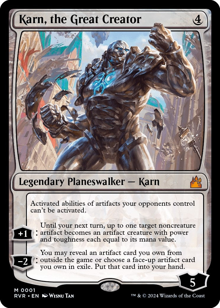 Image for Karn, the Great Creator (1) (Ravnica Remastered) - Magic: The Gathering