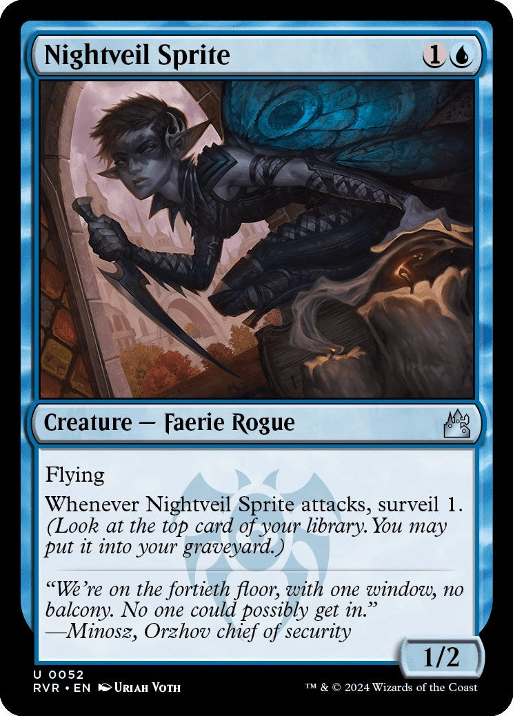 Image for Nightveil Sprite (52) (Ravnica Remastered) - Magic: The Gathering