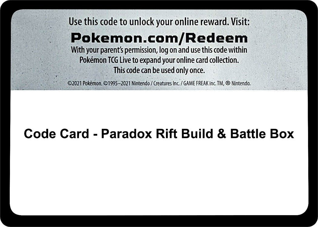 Image for Code Card - Paradox Rift Build & Battle Box (PAR) - Pokemon