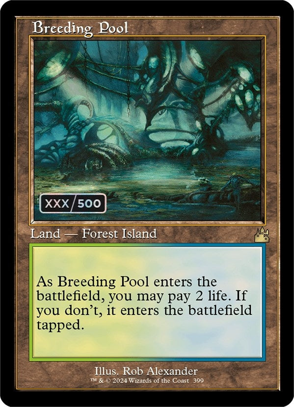 Image for Breeding Pool (Retro Frame) (Serial Numbered) (399) (Ravnica Remastered) - Magic: The Gathering