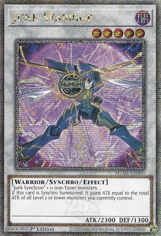 Image for Junk Warrior (Quarter Century Secret Rare) (MZMI-EN000) (MZMI) - YuGiOh