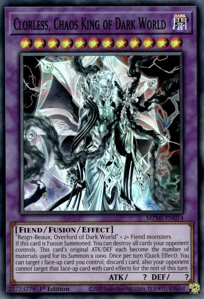 Image for Clorless, Chaos King of Dark World (MZMI-EN014) (MZMI) - YuGiOh
