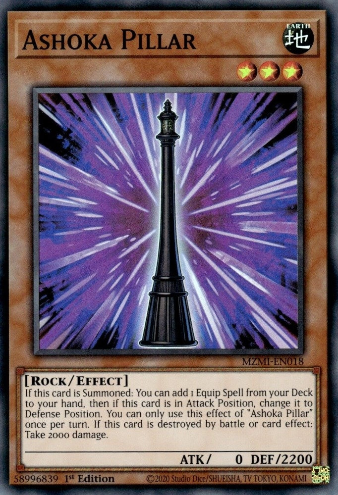 Image for Ashoka Pillar (MZMI-EN018) (MZMI) - YuGiOh