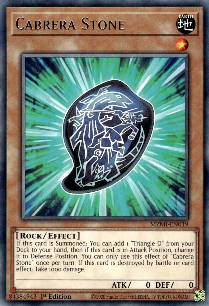 Image for Cabrera Stone (MZMI-EN019) (MZMI) - YuGiOh