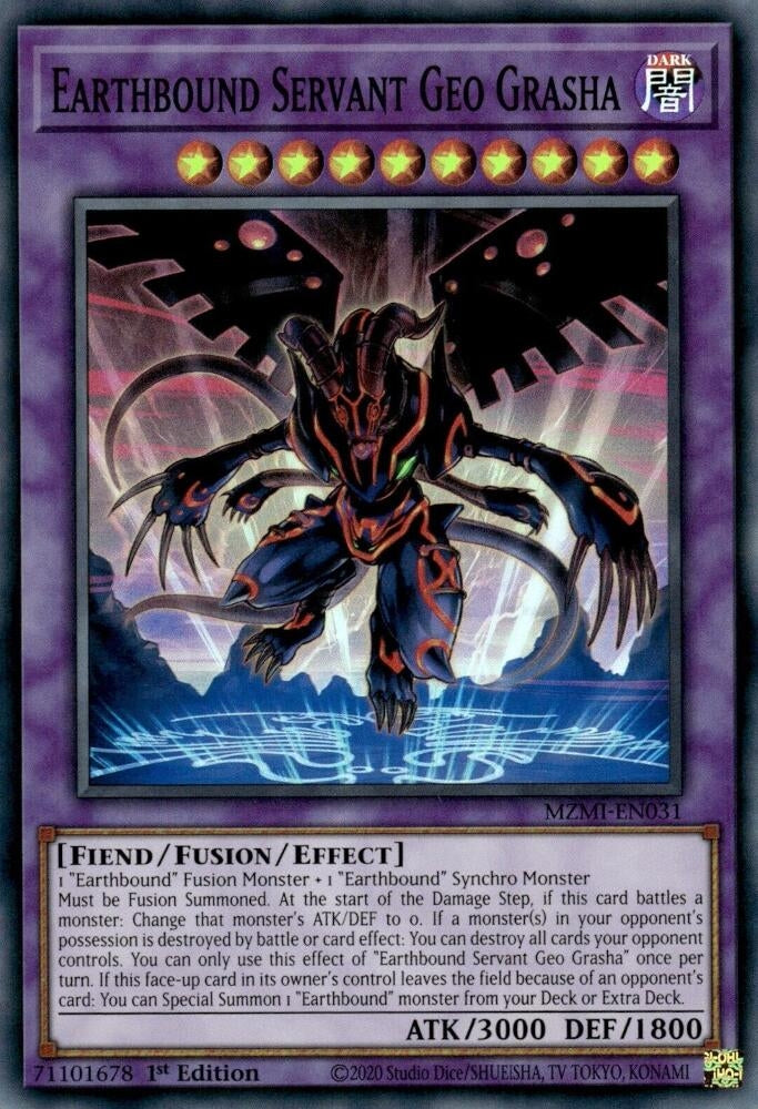 Image for Earthbound Servant Geo Grasha (MZMI-EN031) (MZMI) - YuGiOh