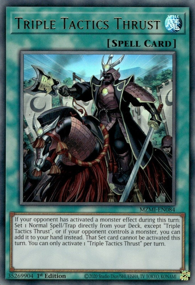 Image for Triple Tactics Thrust (MZMI-EN084) (MZMI) - YuGiOh