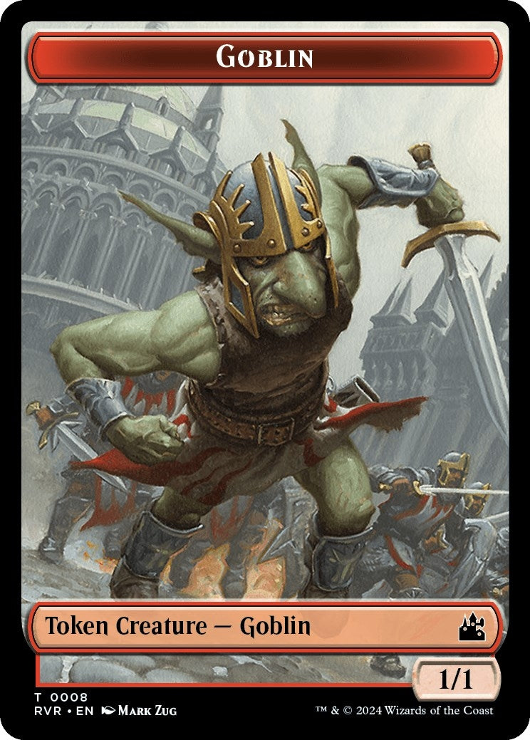 Image for Goblin (0008) // Spirit (0004) Double-Sided Token (8 // 4) (Ravnica Remastered) - Magic: The Gathering
