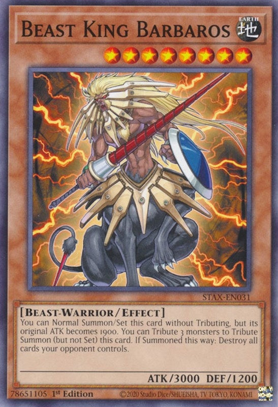 Image for Beast King Barbaros (STAX-EN031) (TPSS) - YuGiOh