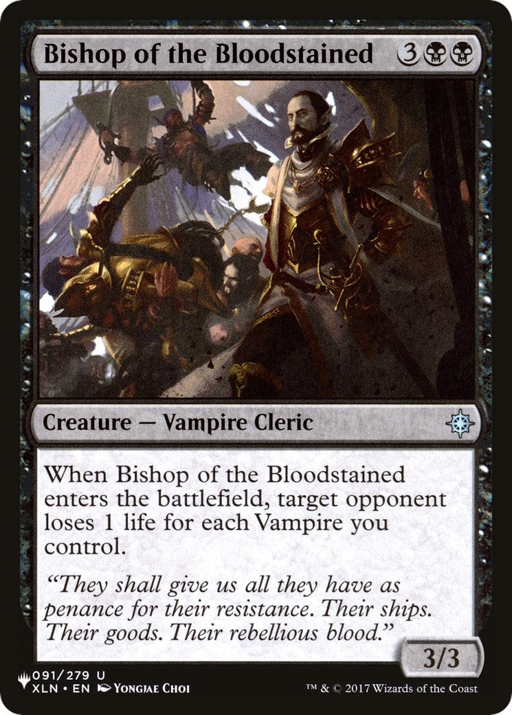 Image for Bishop of the Bloodstained (091/279) (The List Reprints) - Magic: The Gathering