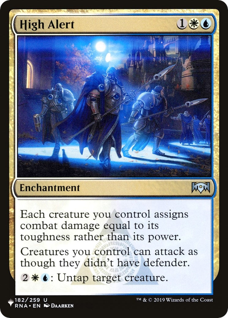 Image for High Alert (182/259) (The List Reprints) - Magic: The Gathering