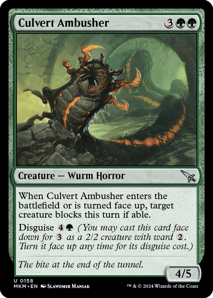 Image for Culvert Ambusher (158) (Murders at Karlov Manor) - Magic: The Gathering