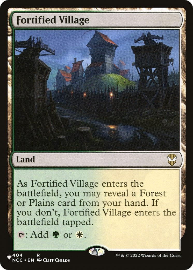 Image for Fortified Village (404/093) (The List Reprints) - Magic: The Gathering