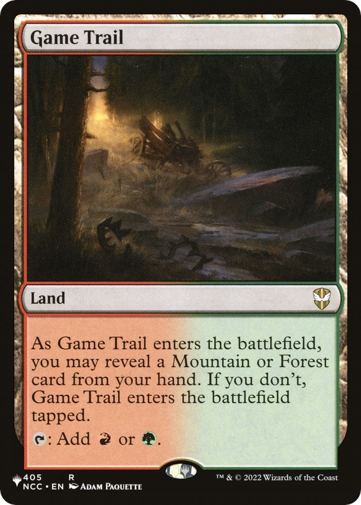 Image for Game Trail (405/093) (The List Reprints) - Magic: The Gathering