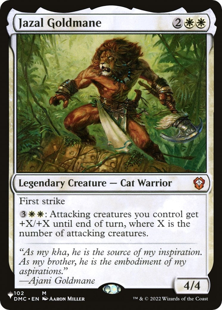 Image for Jazal Goldmane (102/048) (The List Reprints) - Magic: The Gathering