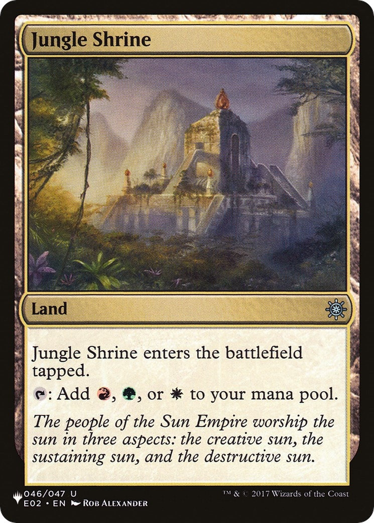 Image for Jungle Shrine (E02) (046/047) (The List Reprints) - Magic: The Gathering