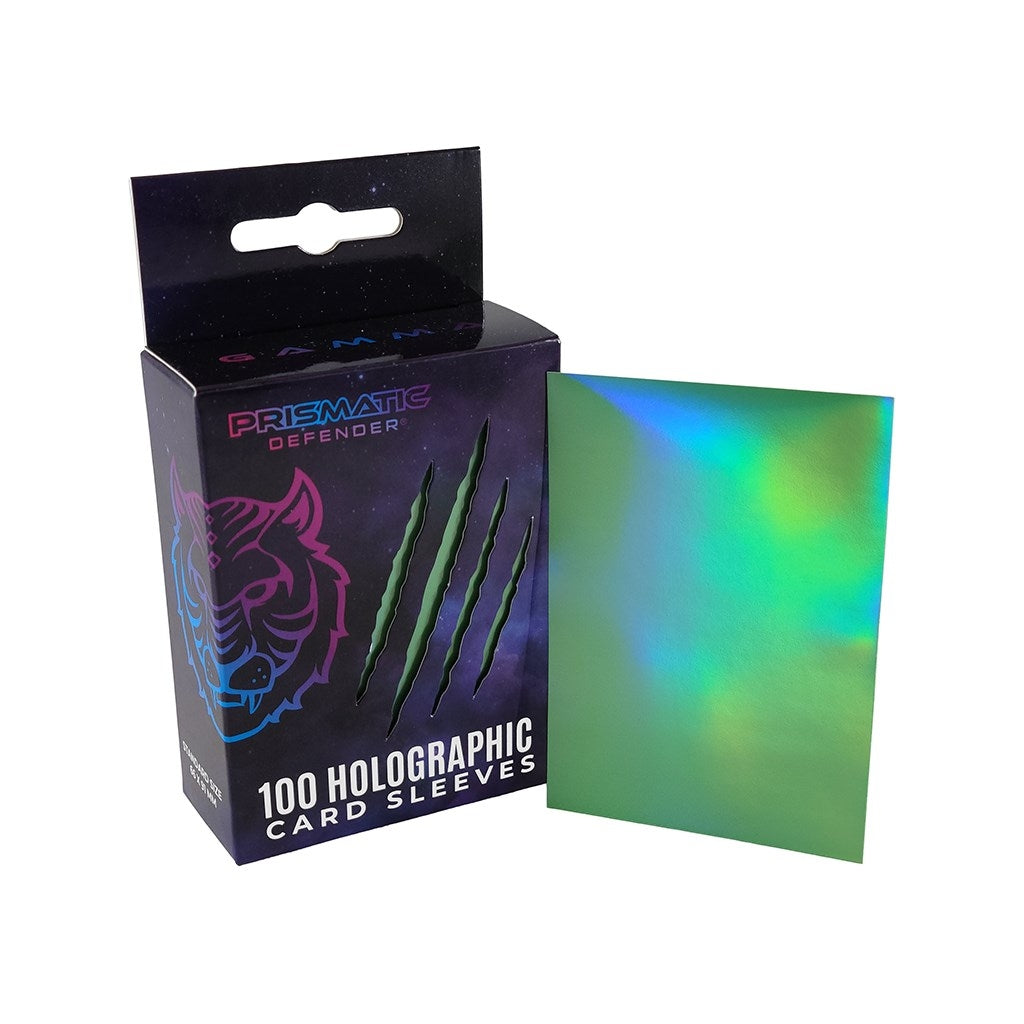 Image for Holographic Sleeves - Medium Green / Oracle (100-Pack) - Card Sleeves