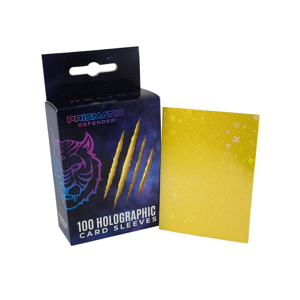 Image for Holographic Sleeves - Yellow / Starfield (100-Pack) - Card Sleeves