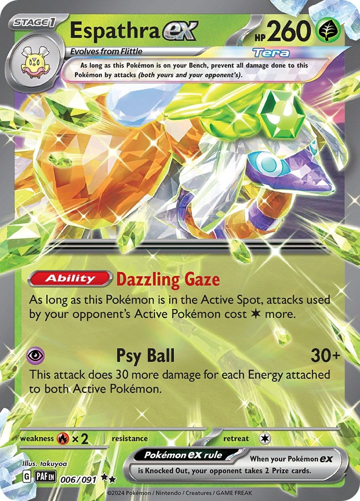 Image for Espathra ex (006/091) (PAF) - Pokemon