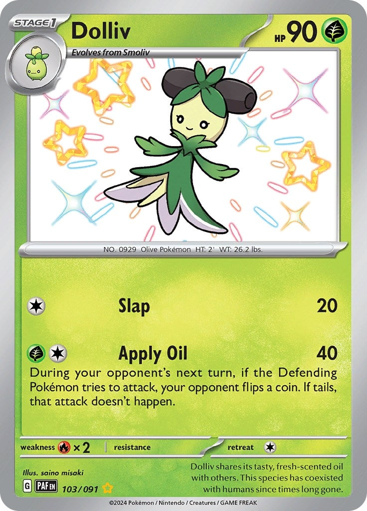 Image for Dolliv (103/091) (PAF) - Pokemon