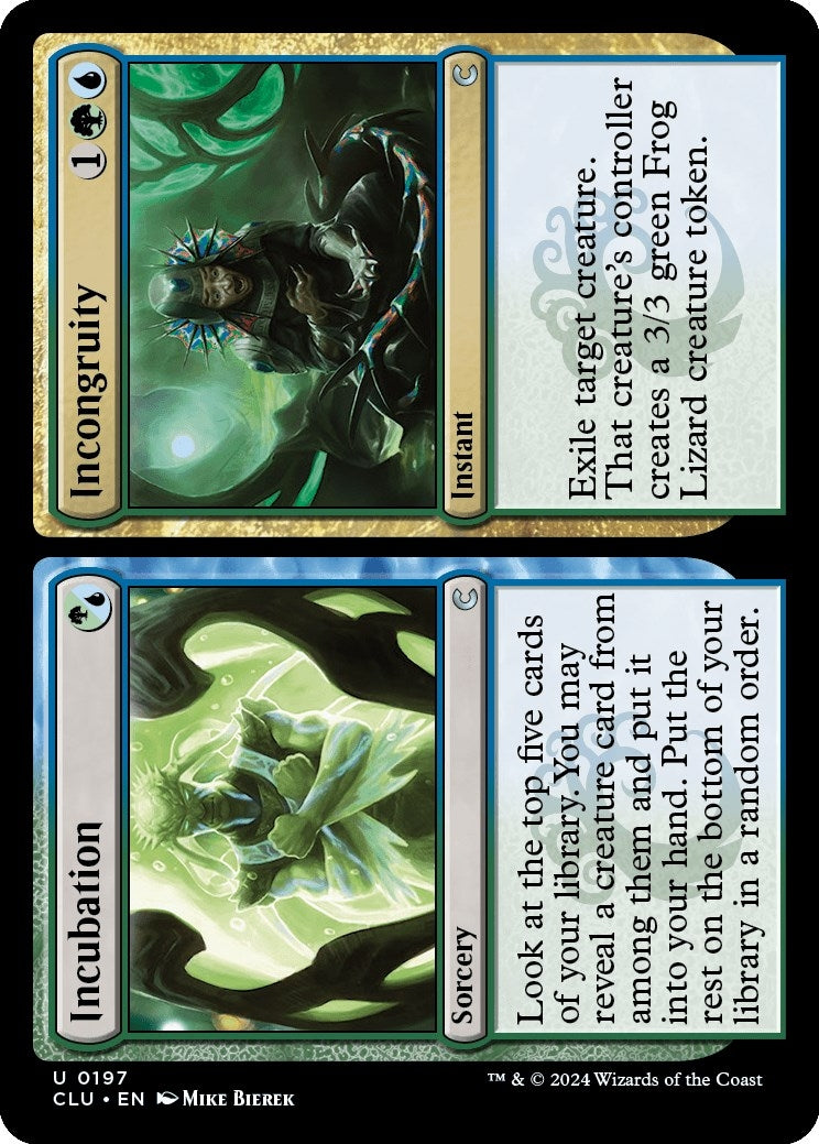 Image for Incubation // Incongruity (197) (Ravnica: Clue Edition) - Magic: The Gathering