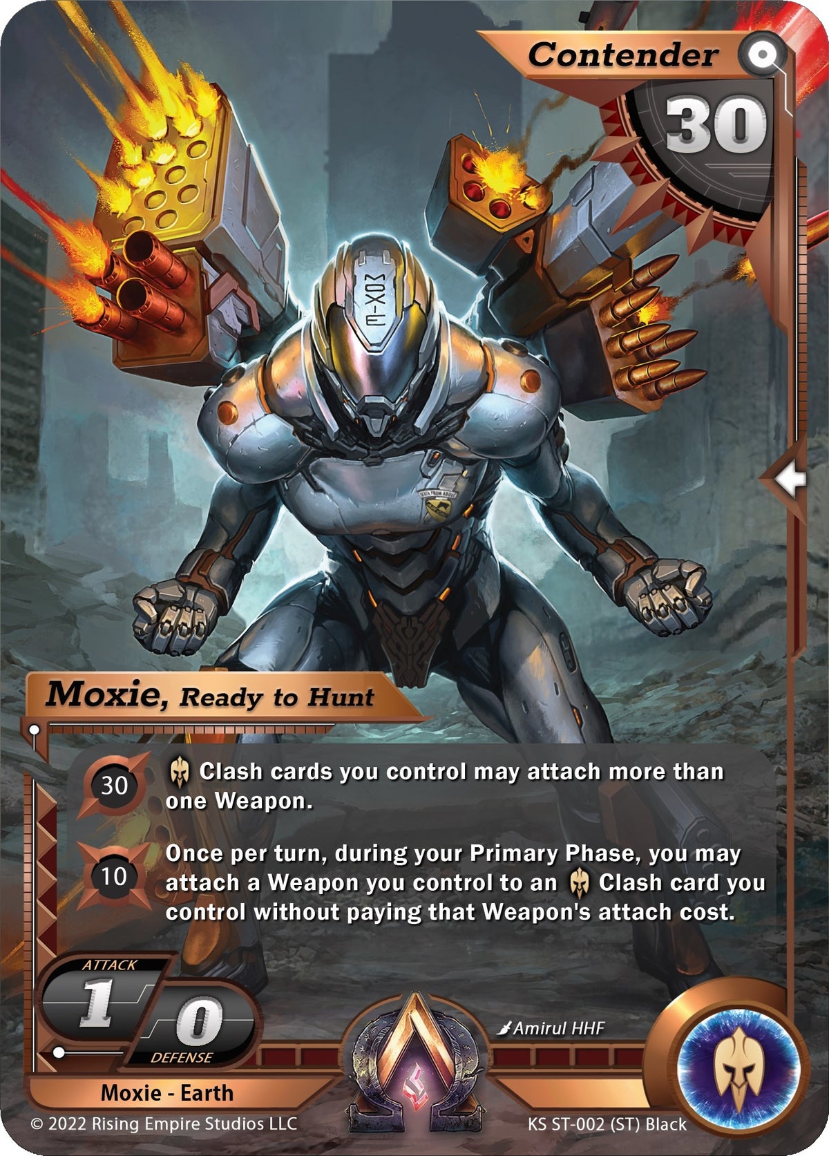 Image for Moxie, Ready to Hunt (KS ST-002) (The Awakening (Kickstarter)) - Alpha Clash