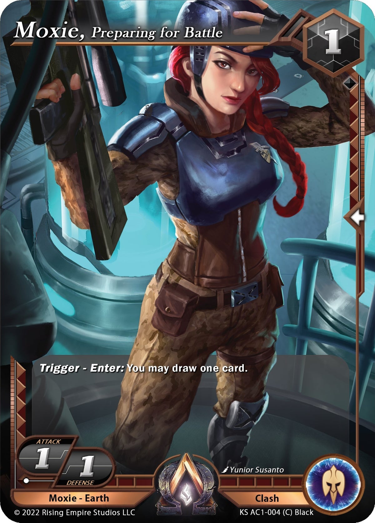 Image for Moxie, Preparing for Battle (KS AC1-004) (The Awakening (Kickstarter)) - Alpha Clash
