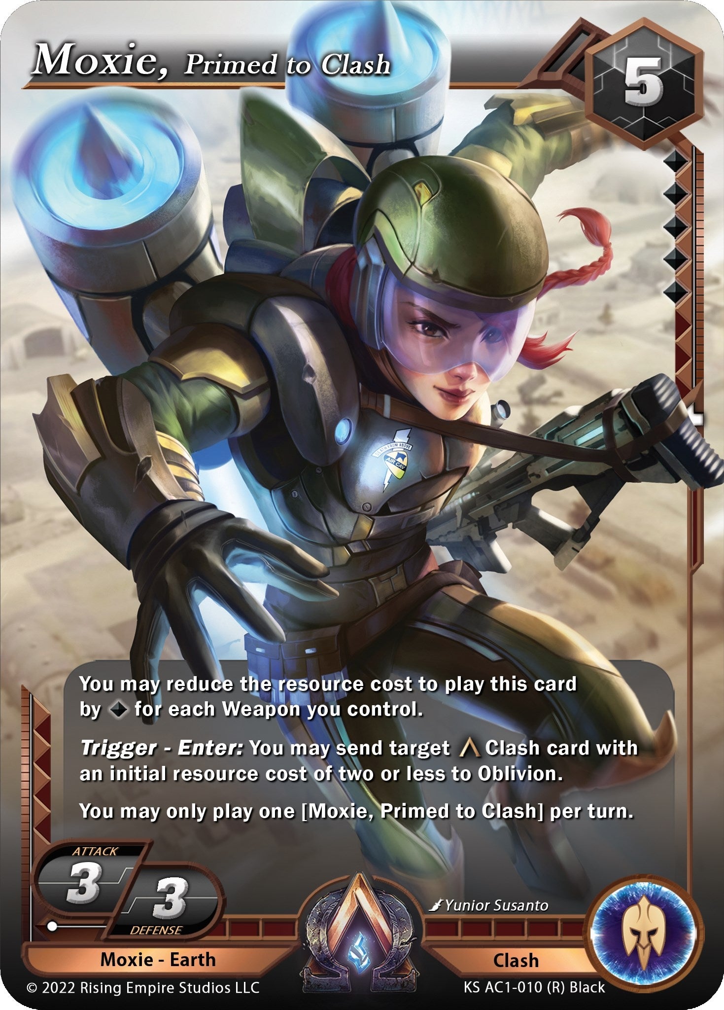Image for Moxie, Primed to Clash (KS AC1-010) (The Awakening (Kickstarter)) - Alpha Clash