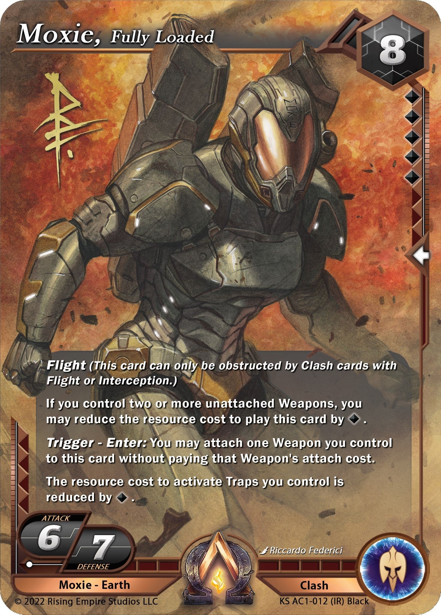 Image for Moxie, Fully Loaded (Iconic Rare) (KS AC1-012) (The Awakening (Kickstarter)) - Alpha Clash
