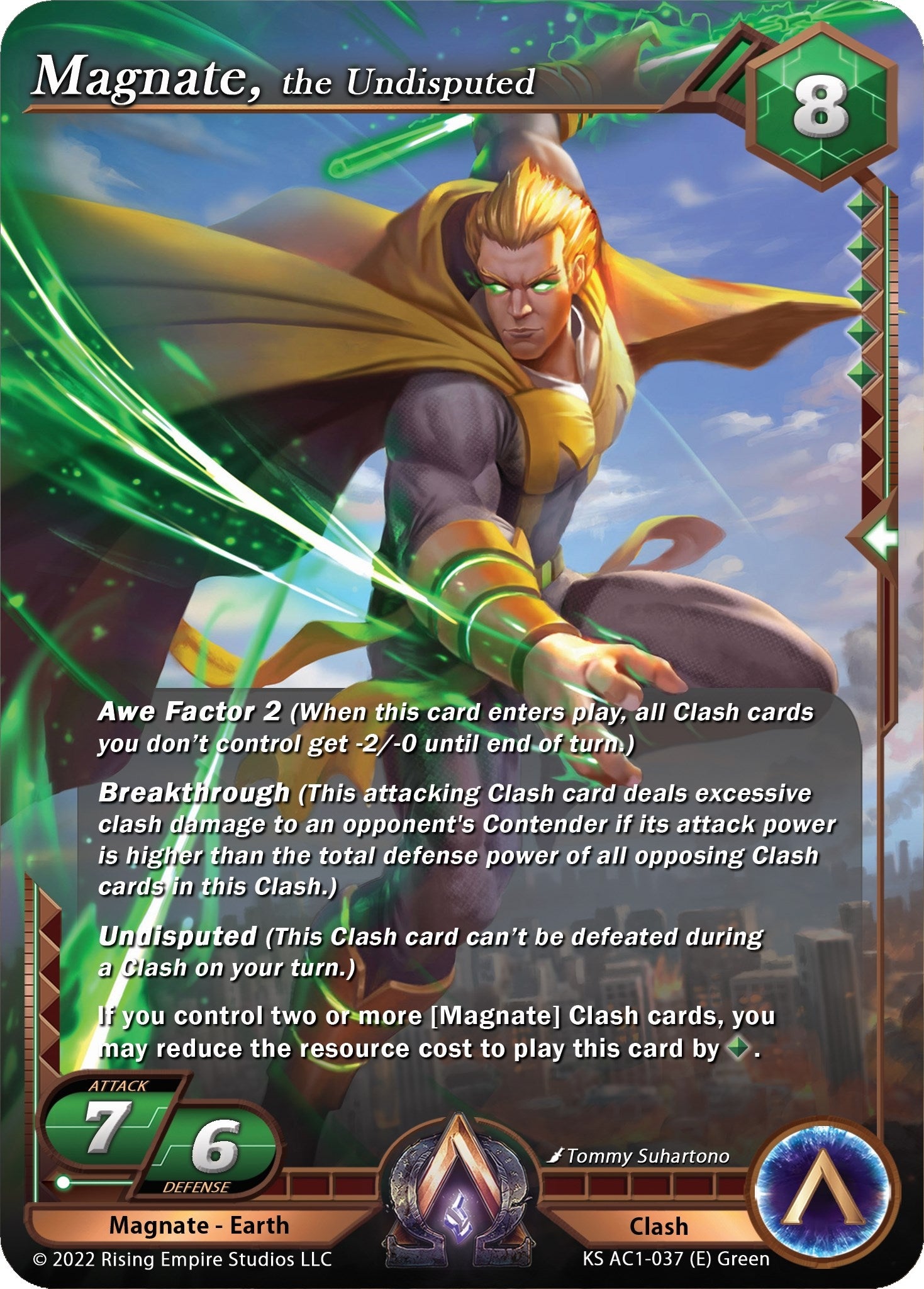 Image for Magnate, the Undisputed (KS AC1-037) (The Awakening (Kickstarter)) - Alpha Clash