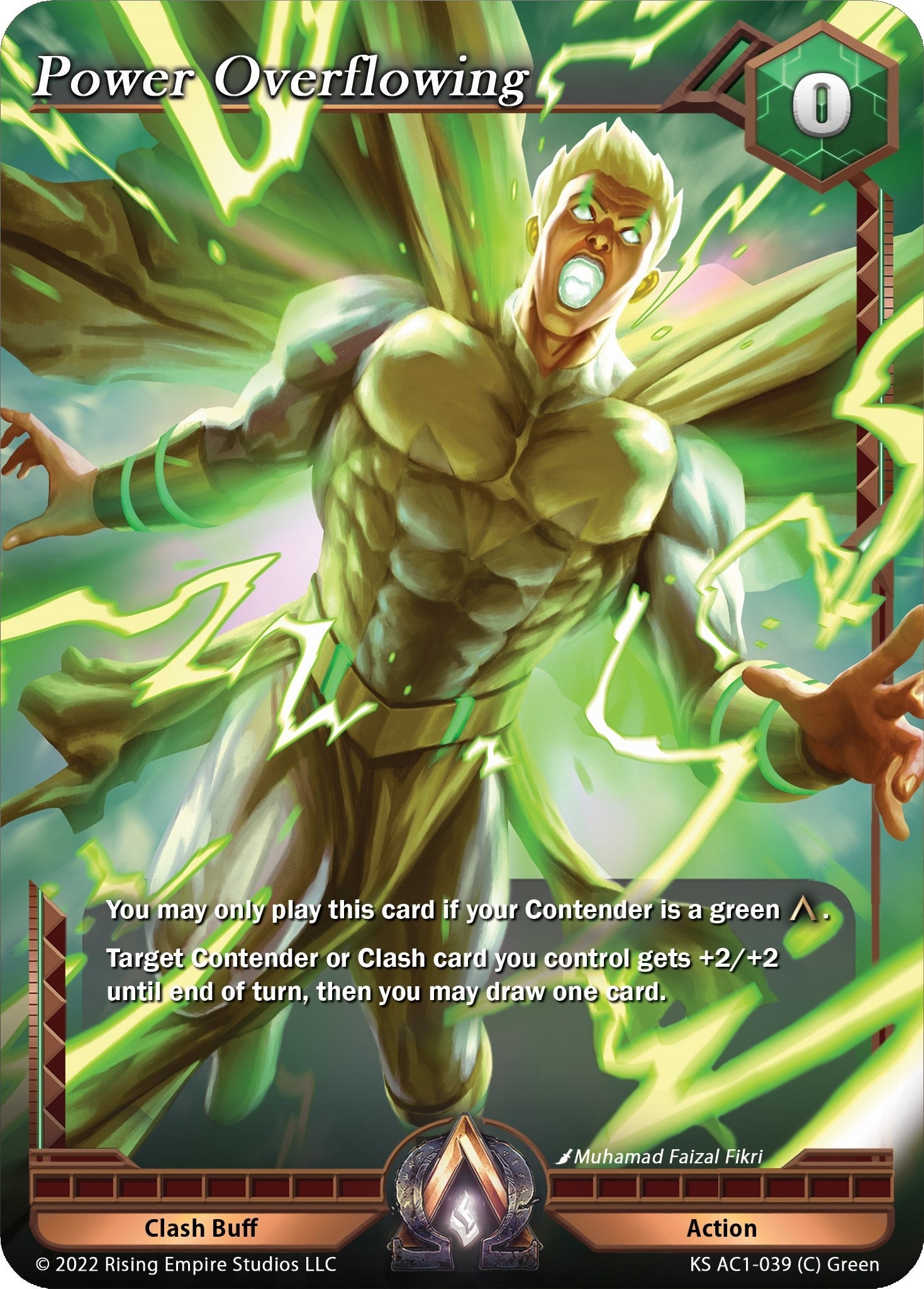 Image for Power Overflowing (KS AC1-039) (The Awakening (Kickstarter)) - Alpha Clash