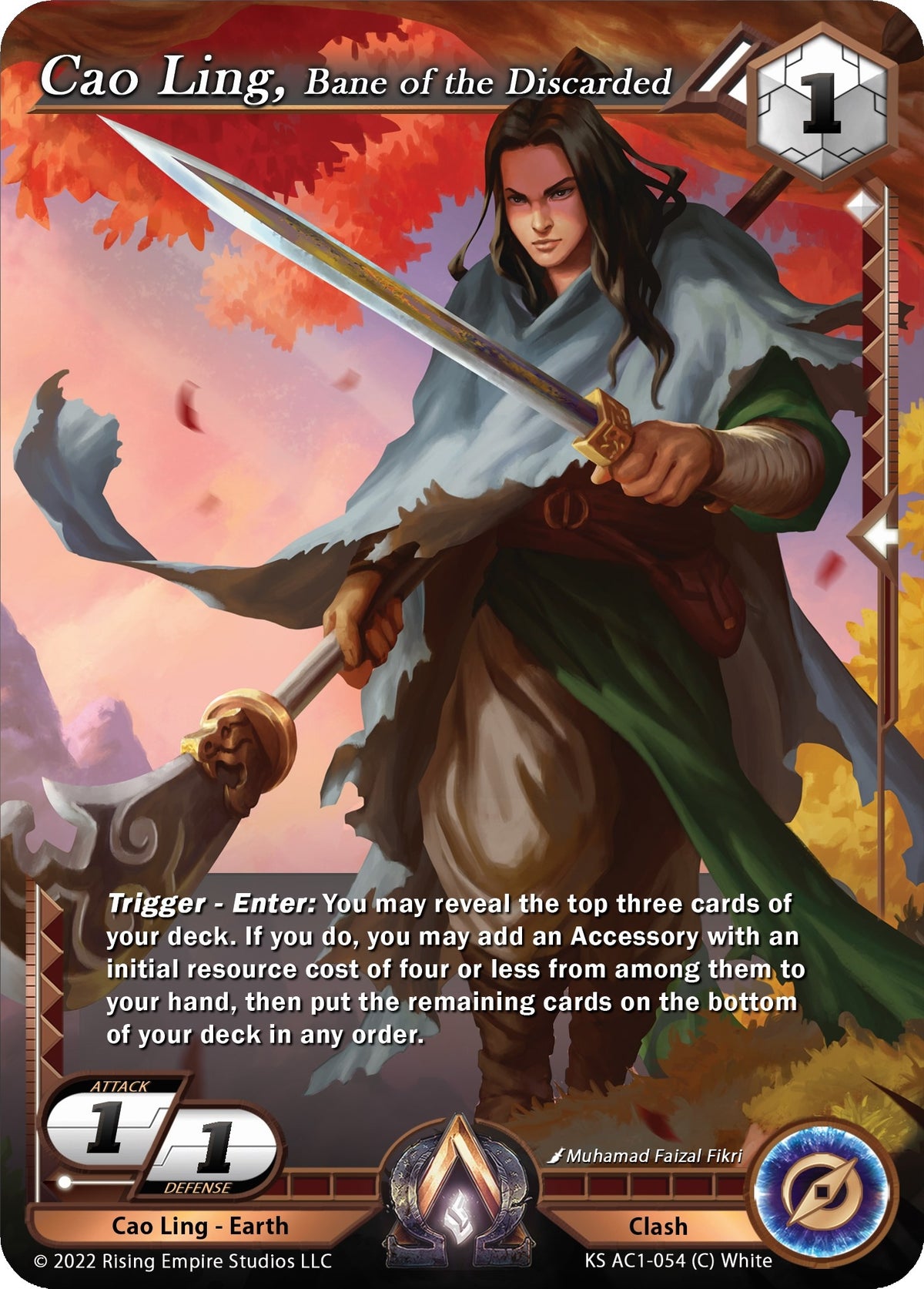 Image for Cao Ling, Bane of the Discarded (KS AC1-054) (The Awakening (Kickstarter)) - Alpha Clash