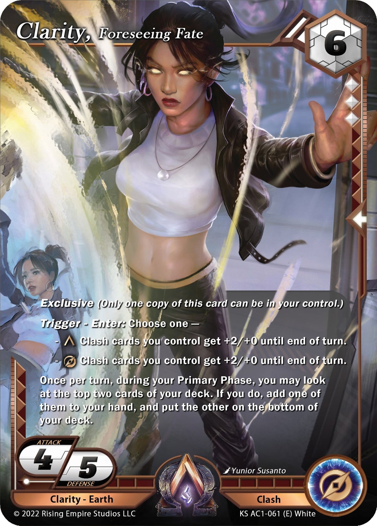 Image for Clarity, Foreseeing Fate (KS AC1-061) (The Awakening (Kickstarter)) - Alpha Clash